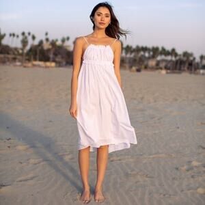 Kitteny Lua Midi Sun Dress - Xs/S White